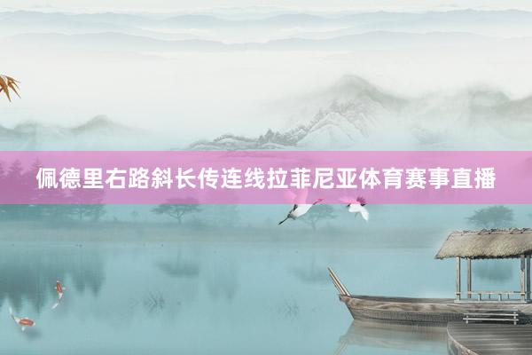 佩德里右路斜长传连线拉菲尼亚体育赛事直播