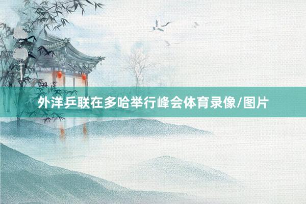 外洋乒联在多哈举行峰会体育录像/图片