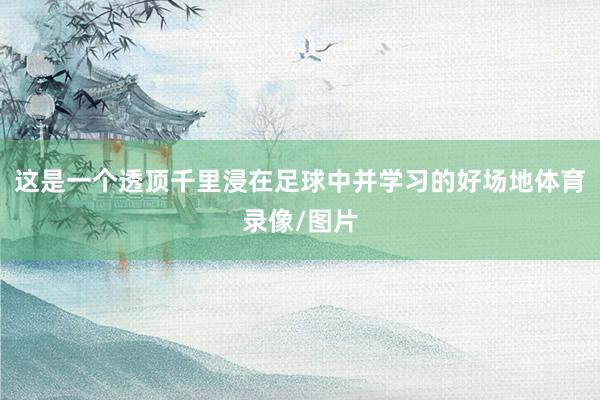 这是一个透顶千里浸在足球中并学习的好场地体育录像/图片