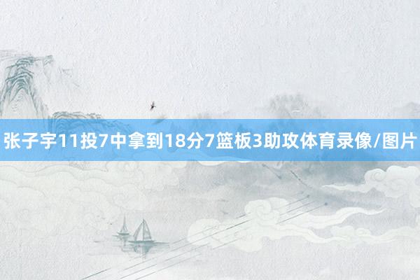 张子宇11投7中拿到18分7篮板3助攻体育录像/图片