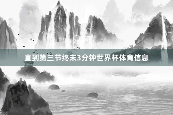 直到第三节终末3分钟世界杯体育信息