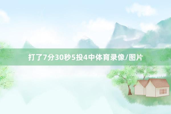 打了7分30秒5投4中体育录像/图片