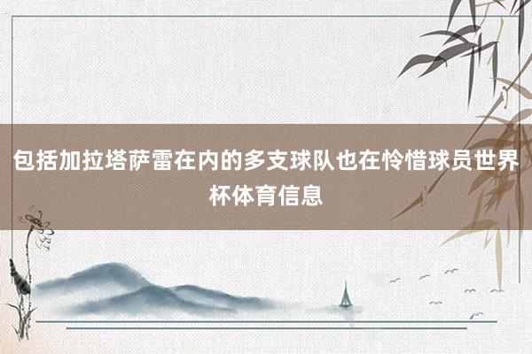 包括加拉塔萨雷在内的多支球队也在怜惜球员世界杯体育信息