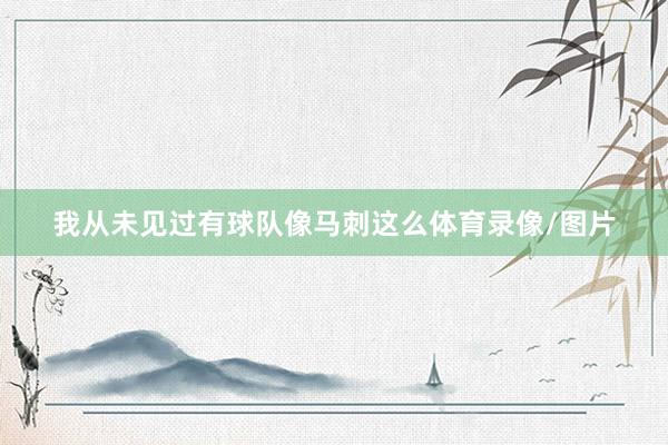 我从未见过有球队像马刺这么体育录像/图片
