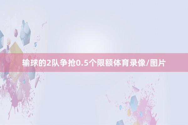 输球的2队争抢0.5个限额体育录像/图片