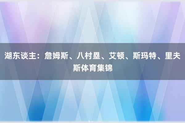 湖东谈主：詹姆斯、八村塁、艾顿、斯玛特、里夫斯体育集锦