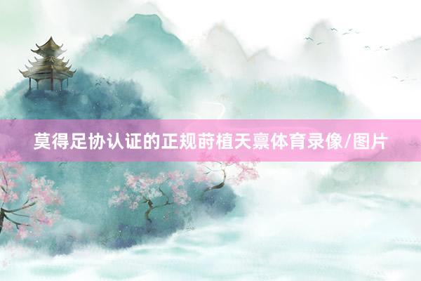 莫得足协认证的正规莳植天禀体育录像/图片